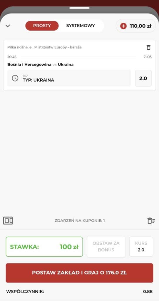 bośnia ukraina kupon typy baraze euro 2024
