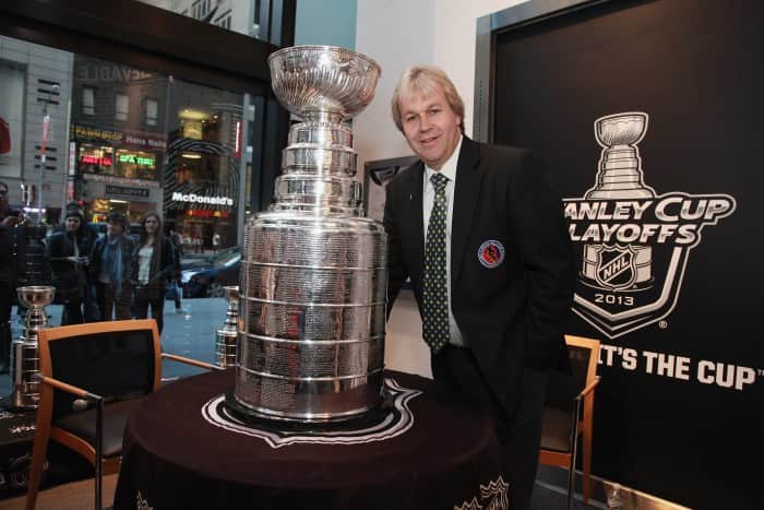 NEW YORK, NY - MAY 03: "Keeper of the Cup" Phil Pritchard attends the James Lipton and Stanley Cup in store event at NHL powered by Reebok Store on May 3, 2013 in New York City. (Photo by Taylor Hill/Getty Images)