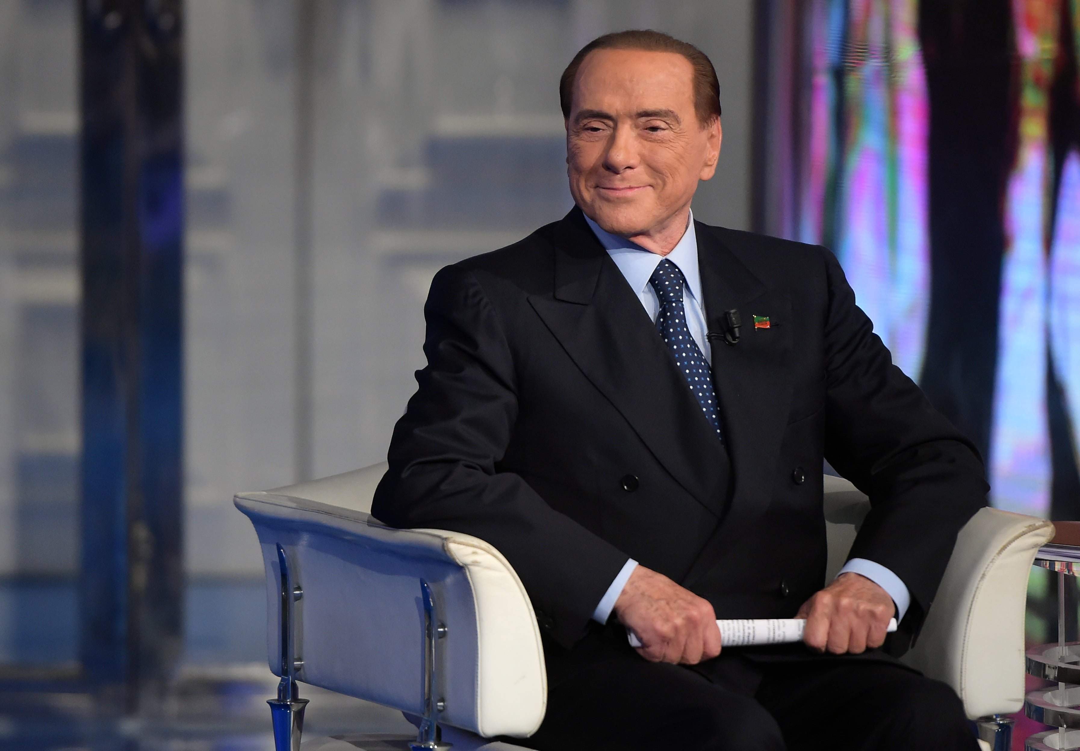 Former Italian Prime Minister Silvio Berlusconi attends the political TV show Porta A Porta at RAI's broadcast studios in Rome, Italy on November 16, 2017. At age 81, Berlusconi hopes to make a political comeback as leader of a center-right coalition in Italy's election next year. Photo by Eric Vandeville/ABACAPRESS.COM FOT. ABACA/NEWSPIX.PL POLAND ONLY! --- Newspix.pl *** Local Caption *** www.newspix.pl mail us: info@newspix.pl call us: 0048 022 23 22 222 --- Polish Picture Agency by Ringier Axel Springer Poland