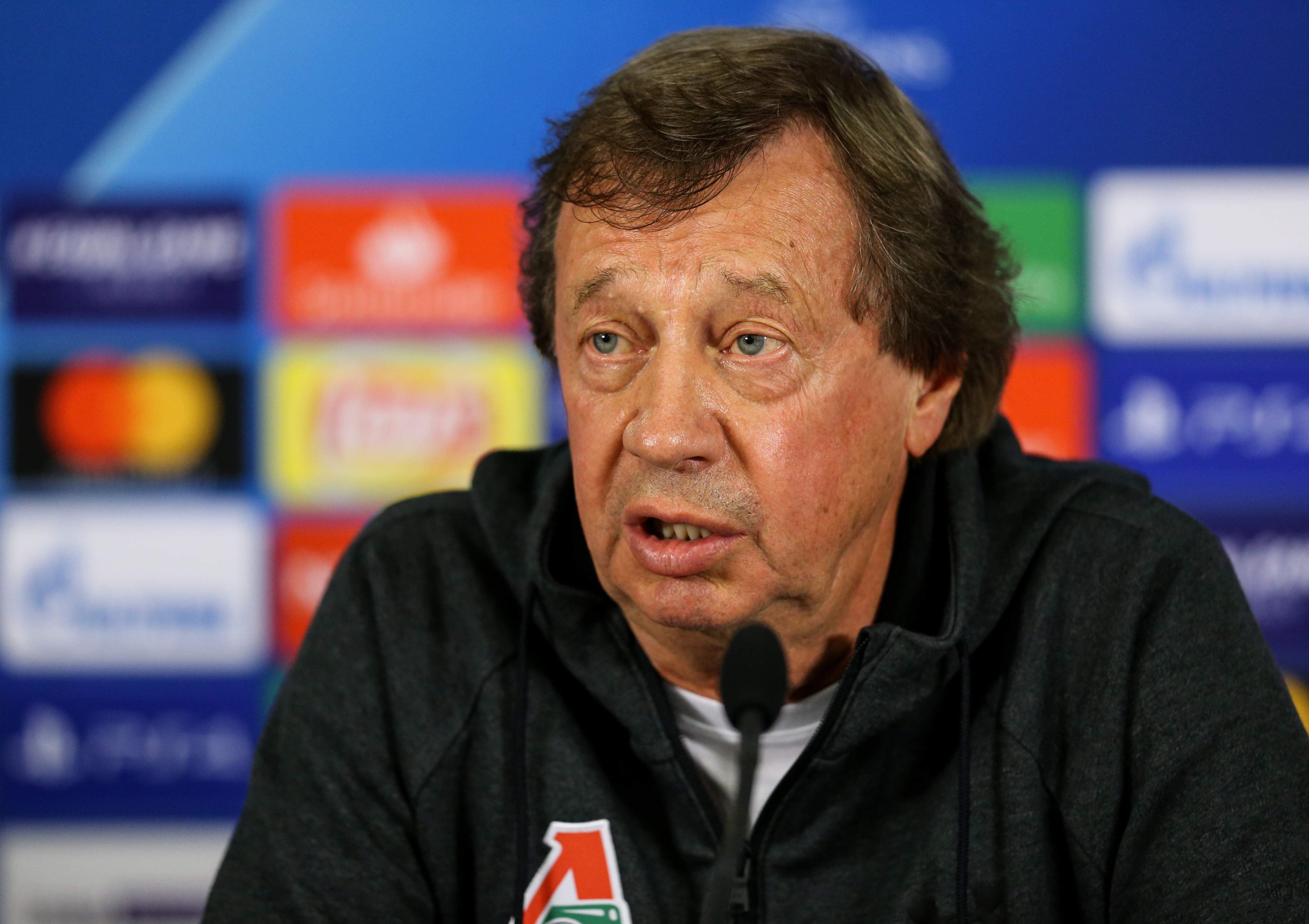 ISTANBUL, TURKEY - SEPTEMBER 17 : Head coach Yuri Semin of Lokomotiv Moscow speaks during a press conference held with team's player Manuel Fernandes (not seen) ahead of UEFA Champions League Group D match against Galatasaray at Turk Telekom Stadium in Istanbul, Turkey on September 17, 2018. Elif Ozturk / Anadolu Agency FOT. ABACA/NEWSPIX.PL POLAND ONLY! --- Newspix.pl *** Local Caption *** www.newspix.pl mail us: info@newspix.pl call us: 0048 022 23 22 222 --- Polish Picture Agency by Ringier Axel Springer Poland