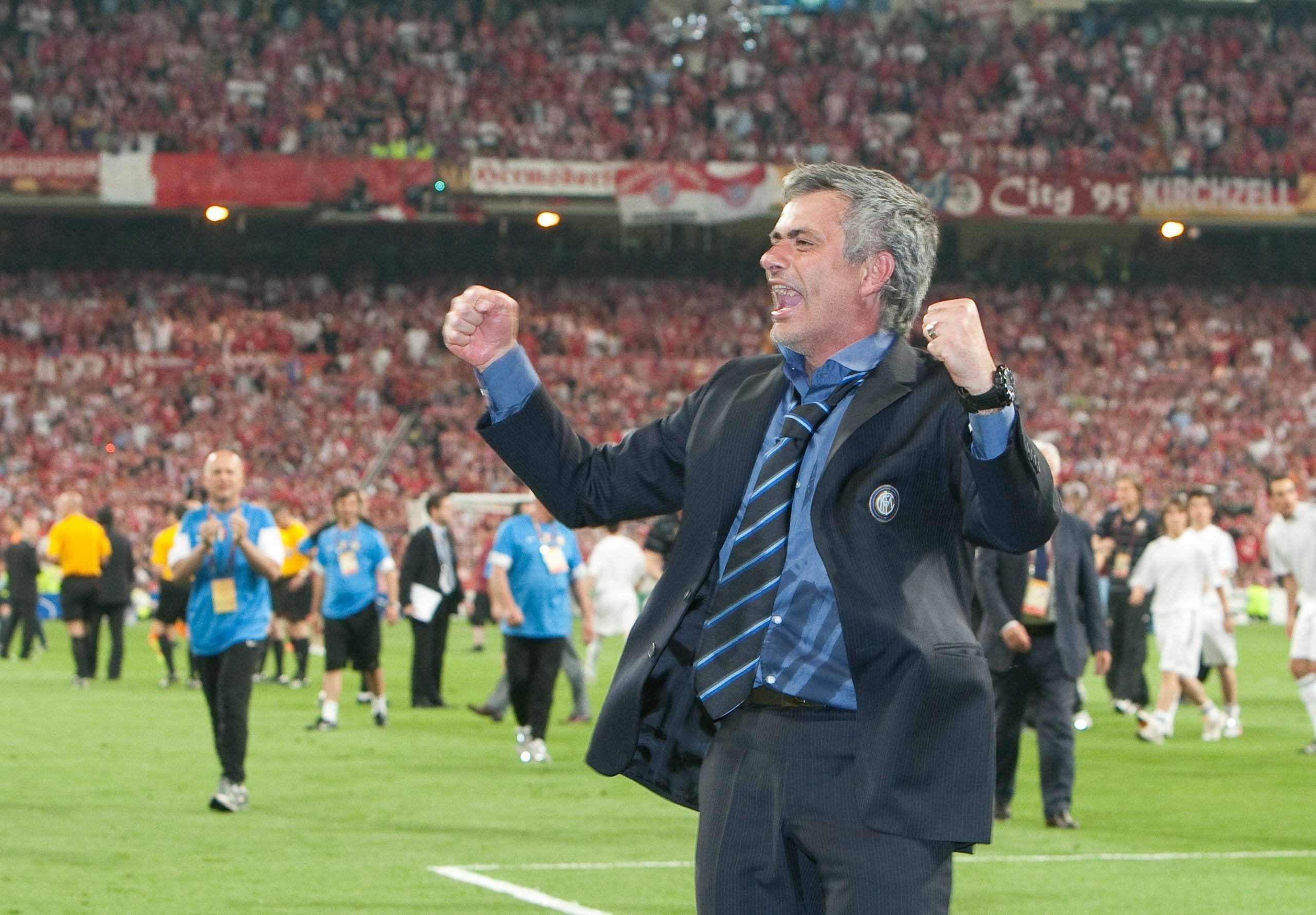 Jose Mourinho po finale Ligi Mistrzów w 2010 roku