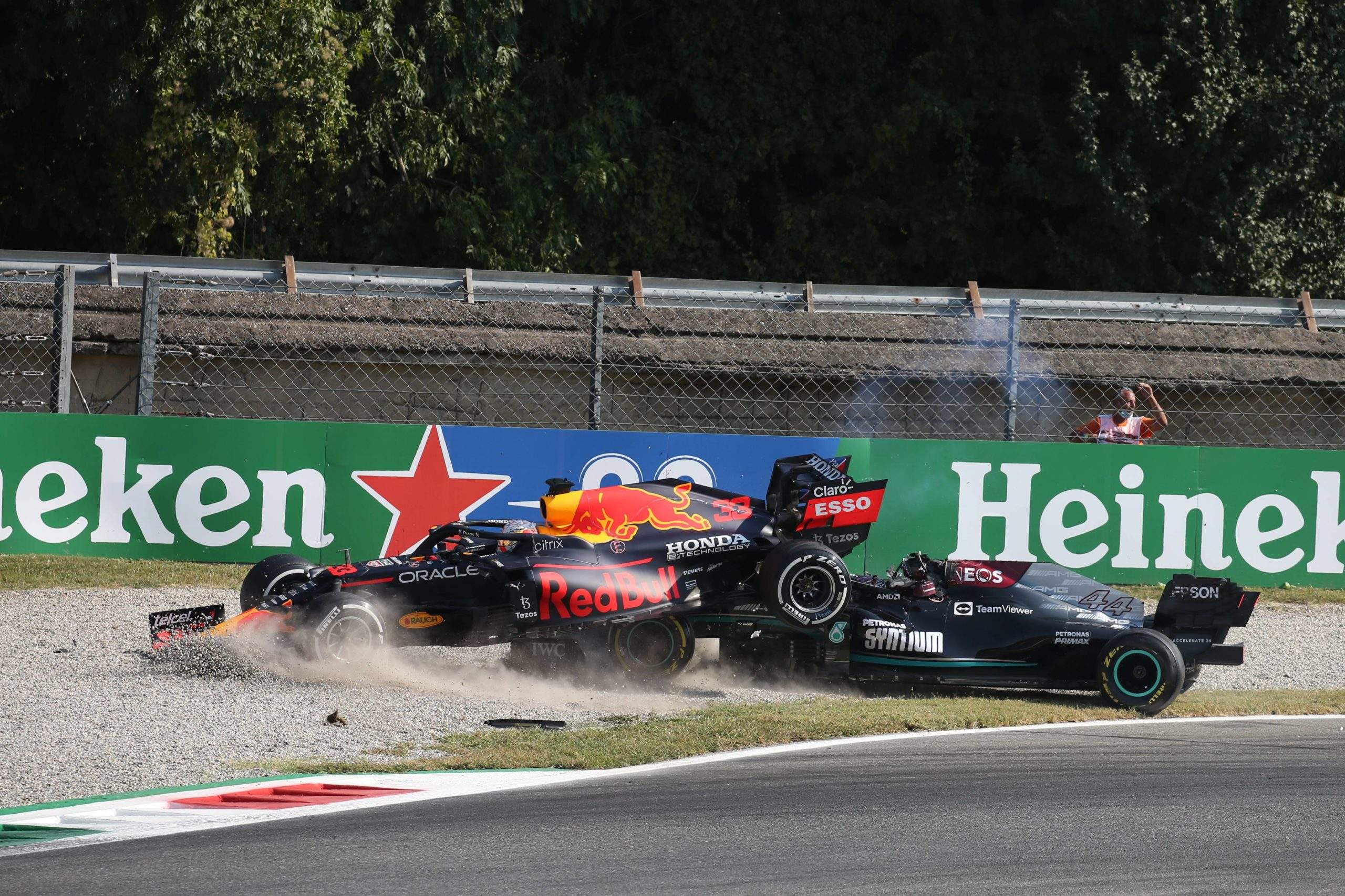 Lewis Hamilton i Max Verstappen. Monza
