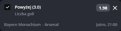 Bayern Monachium - Arsenal typy