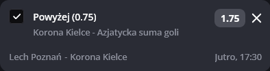 Lech Poznań - Korona Kielce typy