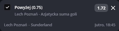 Lech Poznań - Sunderland typy