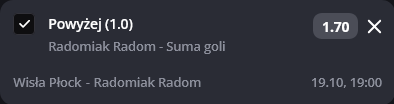 Wisła Płock - Radomiak Radom typy