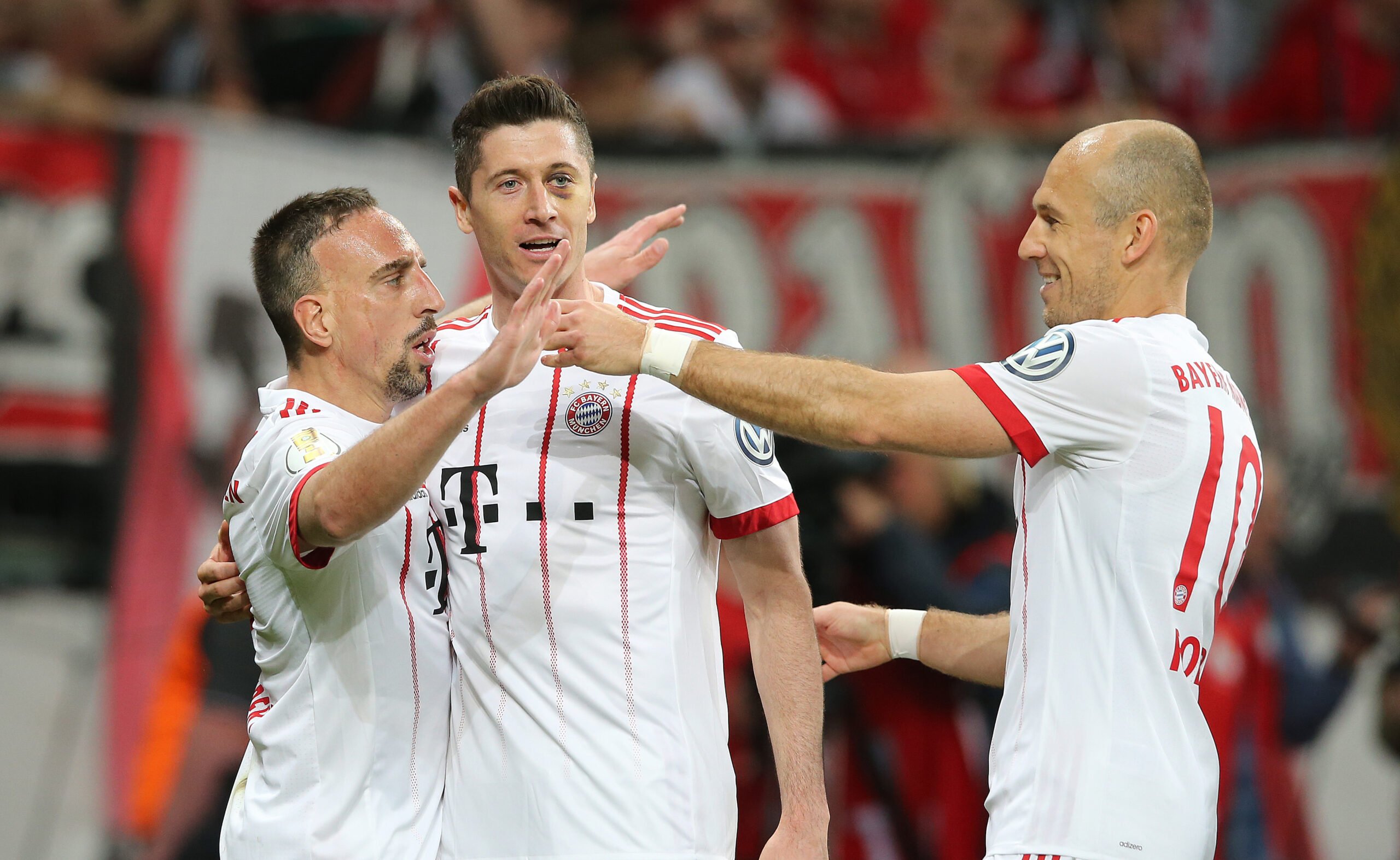 Franck Ribery, Arjen Robben, Robert Lewandowski.