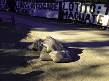 Protesty po rzymsku, edycja Lazio. Zamiast marchwi – łajno
