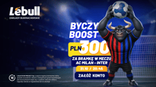 Stawiasz 2 zł i&nbsp;zgarniasz bonus 300 zł za&nbsp;gola w&nbsp;meczu AC&nbsp;Milan – Inter (Lebull)