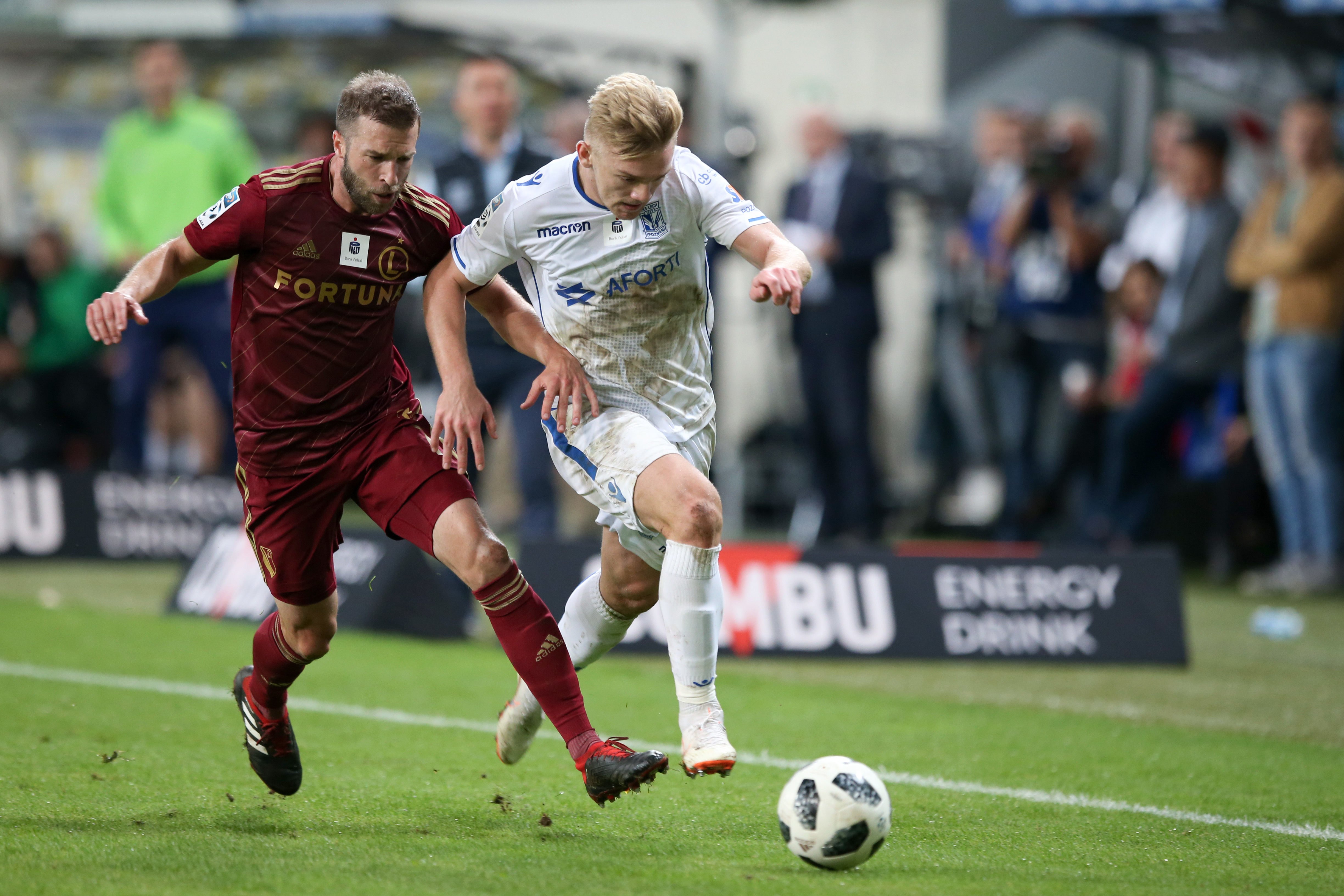 WARSZAWA 16.09.2018 MECZ 8. KOLEJKA LOTTO EKSTRAKLASA SEZON 2018/19 --- POLISH FOOTBALL TOP LEAGUE MATCH IN WARSAW: LEGIA WARSZAWA - LECH POZNAN 1:0 DOMAGOJ ANTOLIC KAMIL JOZWIAK FOT. PIOTR KUCZA/ 400mm.pl